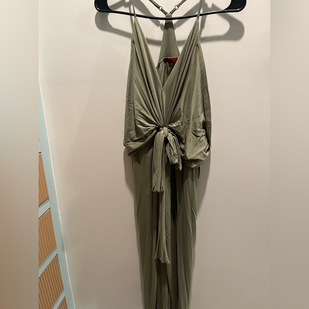 Olive green BKE tie dress size L